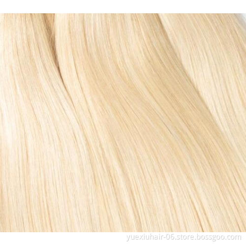 8A 10A Grade Cuticle Aligned 1B/613 Virgin Hair Blonde Straight Hair Bundles Mink Human Malaysian Hair